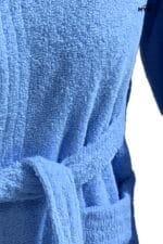 Peignoir Enfant BRAKOYA Bleu en Bouclette 100% Coton