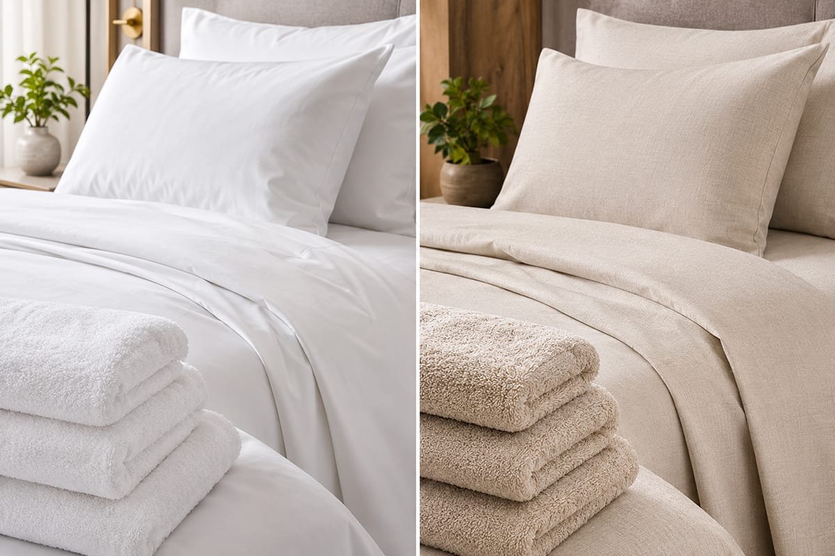 100% Coton vs Coton-Polyester : Quel Textile Choisir pour l’Hôtellerie et le Spa ?