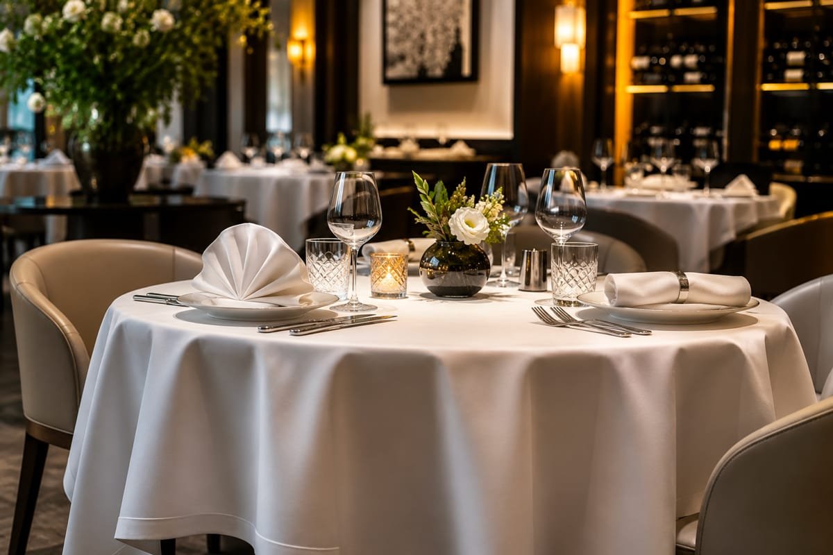 Choisir ses nappes pour un restaurant haut de gamme