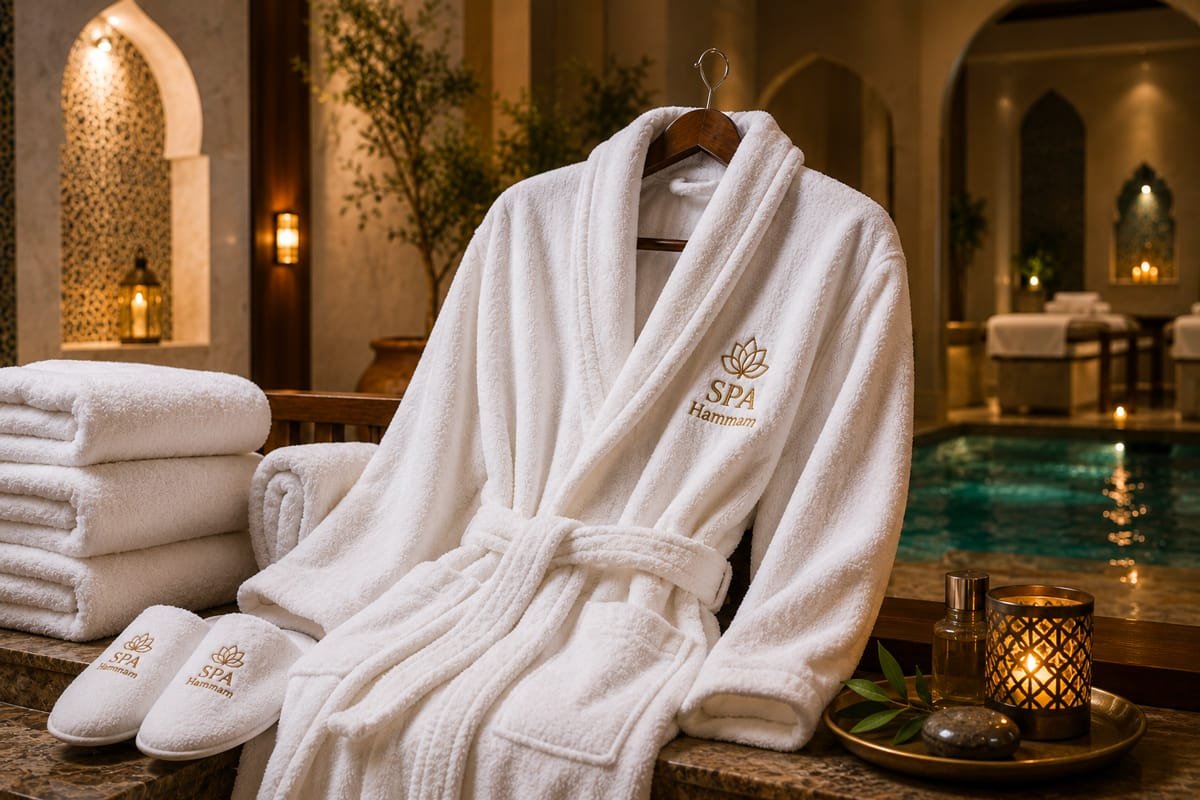 Quel peignoir pour un spa ou hammam haut de gamme ? Guide complet