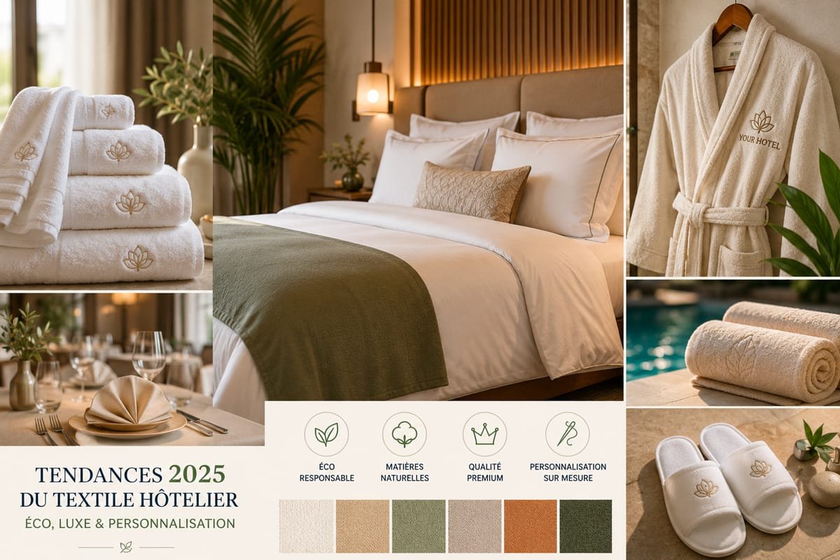 Tendances du textile hôtelier : éco, luxe & personnalisation