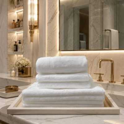 2 DRAPS DE BAIN 70*140+2 SERVIETTES 50*90+2 TAPIS DE BAIN 50*70